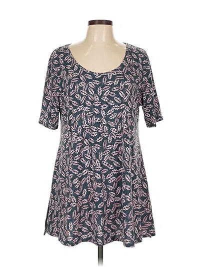 Pre-owned Lularoe Short Sleeve T-shirt In Blue