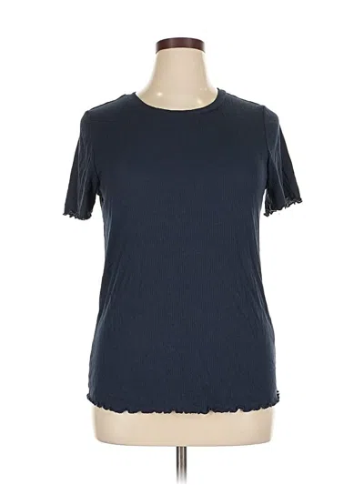 Pre-owned Lularoe Short Sleeve T-shirt In Blue