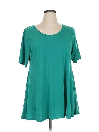 Pre-owned Lularoe Short Sleeve T-shirt In Blue