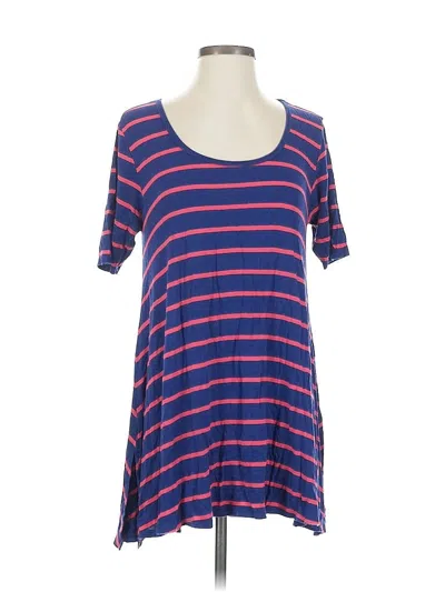 Pre-owned Lularoe Short Sleeve T-shirt In Blue