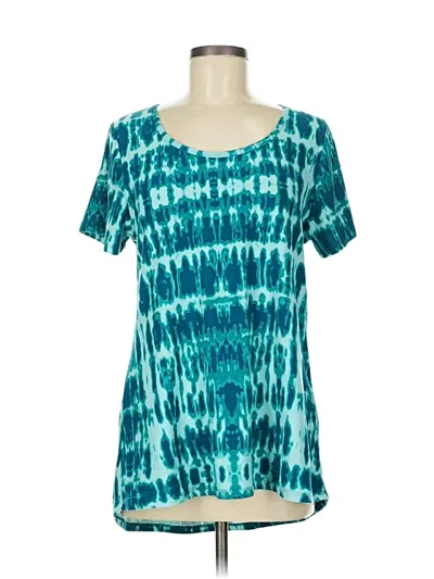 Pre-owned Lularoe Short Sleeve T-shirt In Blue