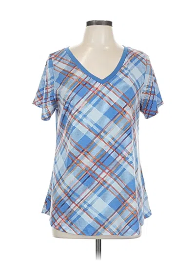 Pre-owned Lularoe Short Sleeve T-shirt In Blue