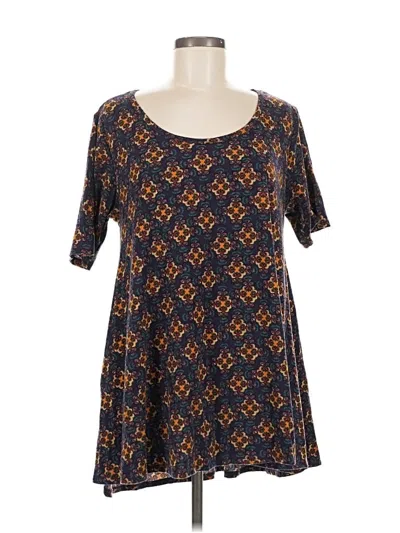 Pre-owned Lularoe Short Sleeve T-shirt In Blue