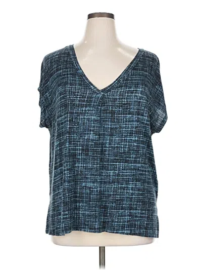 Pre-owned Lularoe Short Sleeve T-shirt In Blue