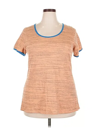 Pre-owned Lularoe Short Sleeve T-shirt In Brown
