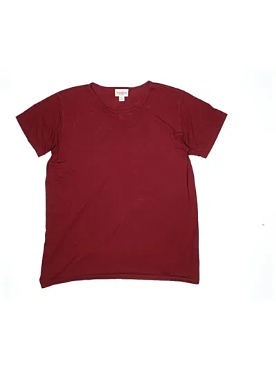 Pre-owned Lularoe Kids' Short Sleeve T-shirt In Burgundy