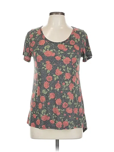 Pre-owned Lularoe Short Sleeve T-shirt In Gray