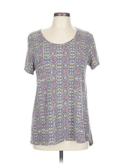 Pre-owned Lularoe Short Sleeve T-shirt In Gray