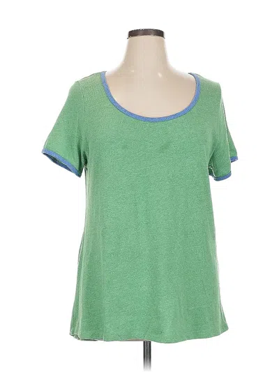 Pre-owned Lularoe Short Sleeve T-shirt In Green