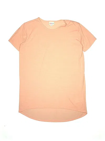 Pre-owned Lularoe Kids' Short Sleeve T-shirt In Orange