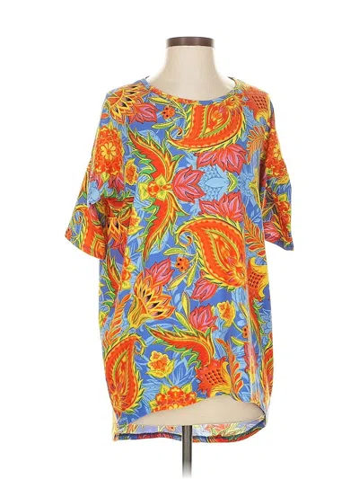 Pre-owned Lularoe Short Sleeve T-shirt In Orange