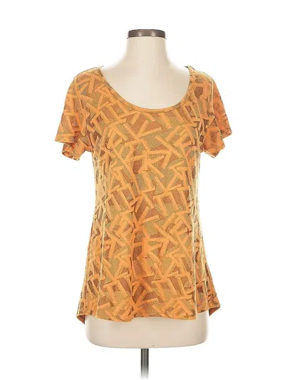 Pre-owned Lularoe Short Sleeve T-shirt In Orange
