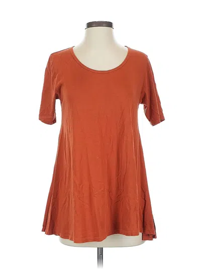 Pre-owned Lularoe Short Sleeve T-shirt In Orange