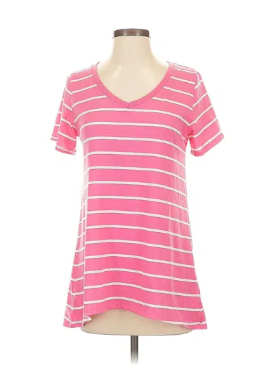 Pre-owned Lularoe Short Sleeve T-shirt In Pink