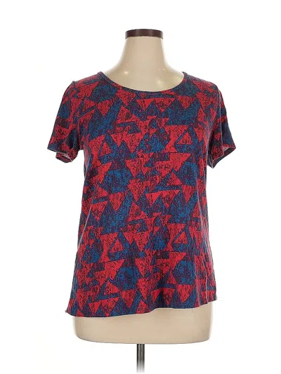Pre-owned Lularoe Short Sleeve T-shirt In Red