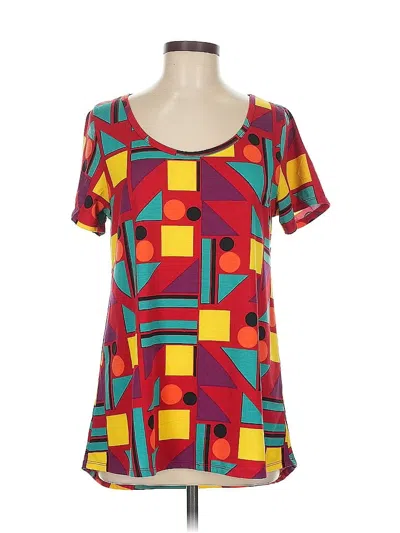 Pre-owned Lularoe Short Sleeve T-shirt In Red
