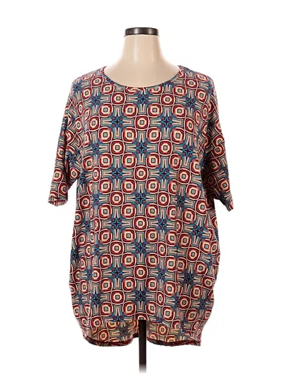 Pre-owned Lularoe Short Sleeve T-shirt In Red