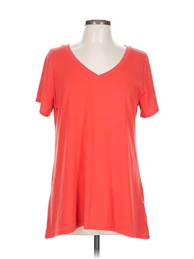 Pre-owned Lularoe Short Sleeve T-shirt In Red