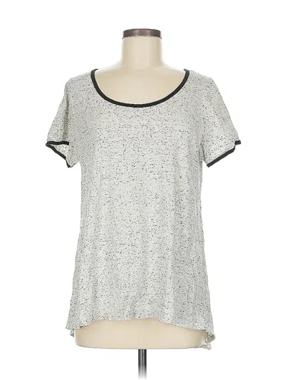 Pre-owned Lularoe Short Sleeve T-shirt In Silver