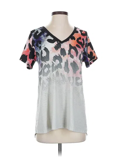 Pre-owned Lularoe Short Sleeve T-shirt In Silver