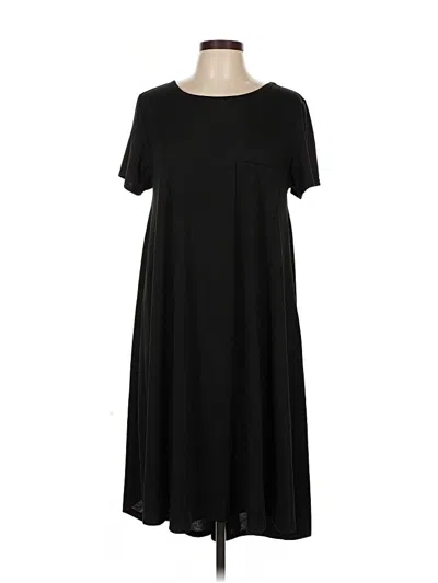 Pre-owned Lularoe Short Sleeve Top Black Scoop Neck Tops