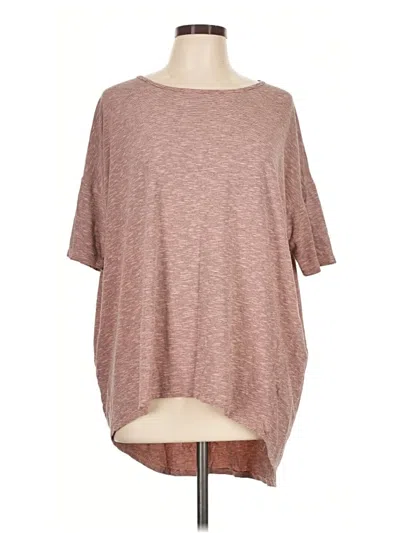 Pre-owned Lularoe Short Sleeve Top Brown Boatneck Tops