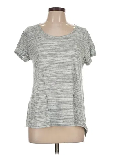Pre-owned Lularoe Short Sleeve Top Gray Scoop Neck Tops
