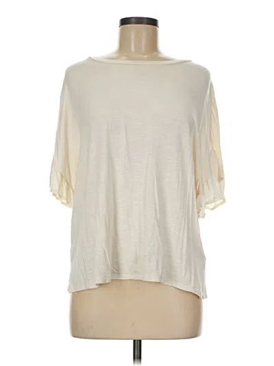 Pre-owned Lularoe Short Sleeve Top Ivory Boatneck Tops