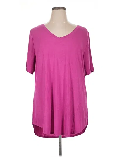 Lularoe Short Sleeve Top Pink V-neck Tops