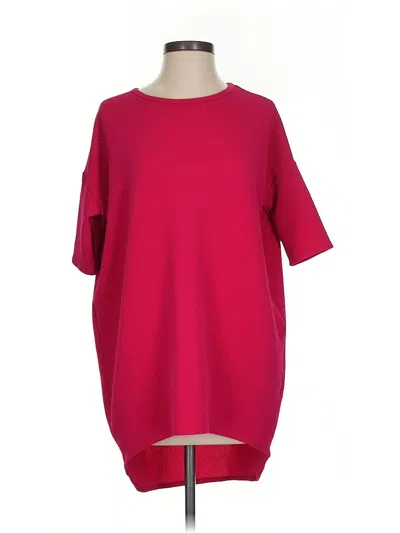 Pre-owned Lularoe Short Sleeve Top Red Boatneck Tops