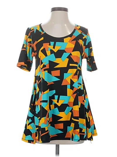 Lularoe Short Sleeve Top Teal Square Neckline Tops In Blue