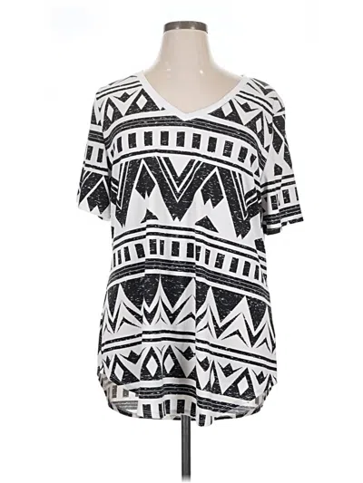 Pre-owned Lularoe Short Sleeve T-shirt In Black