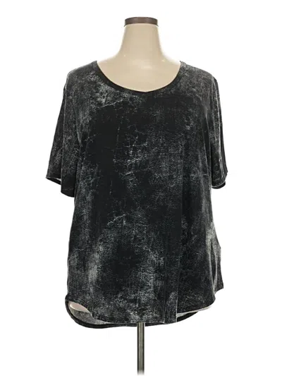 Pre-owned Lularoe Short Sleeve T-shirt In Black