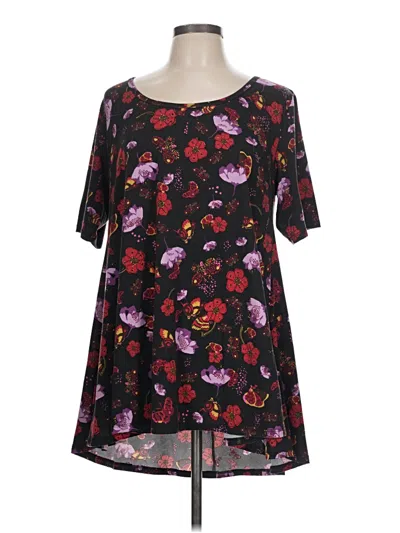 Pre-owned Lularoe Short Sleeve T-shirt In Black