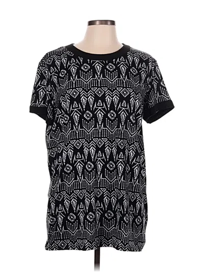 Pre-owned Lularoe Short Sleeve T-shirt In Black
