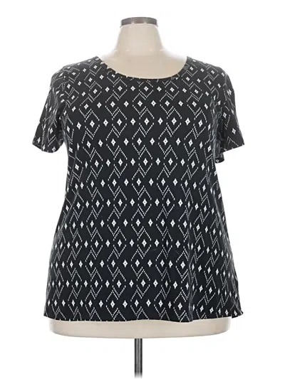 Pre-owned Lularoe Short Sleeve T-shirt In Black
