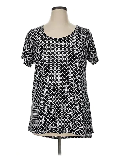 Pre-owned Lularoe Short Sleeve T-shirt In Black