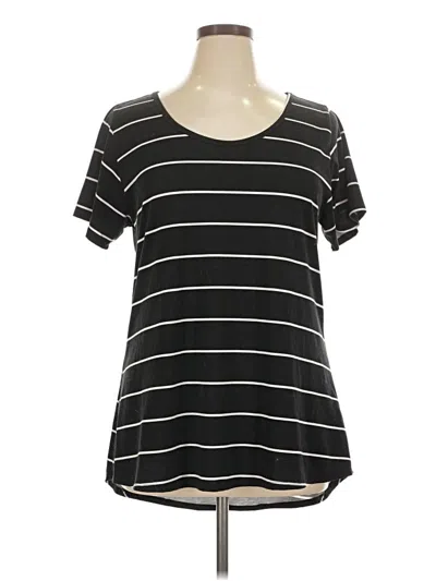 Pre-owned Lularoe Short Sleeve T-shirt In Black