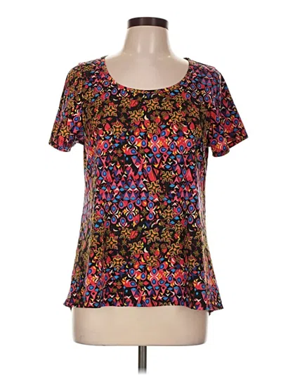 Pre-owned Lularoe Short Sleeve T-shirt In Black