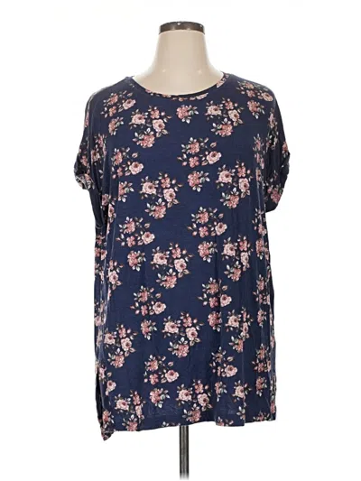 Pre-owned Lularoe Short Sleeve T-shirt In Blue