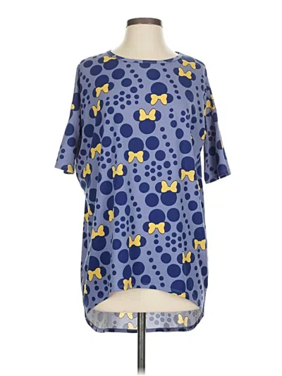 Pre-owned Lularoe Short Sleeve T-shirt In Blue
