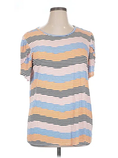 Pre-owned Lularoe Short Sleeve T-shirt In Blue