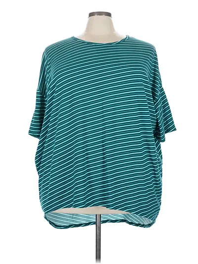 Pre-owned Lularoe Short Sleeve T-shirt In Blue