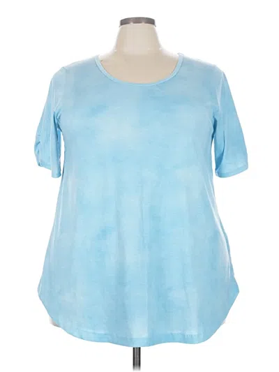 Pre-owned Lularoe Short Sleeve T-shirt In Blue