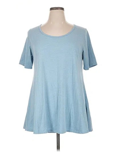 Pre-owned Lularoe Short Sleeve T-shirt In Blue