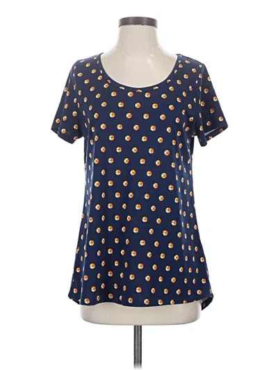 Pre-owned Lularoe Short Sleeve T-shirt In Blue
