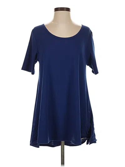 Pre-owned Lularoe Short Sleeve T-shirt In Blue
