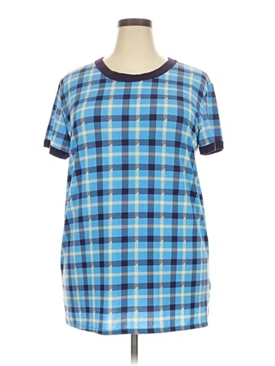 Pre-owned Lularoe Short Sleeve T-shirt In Blue