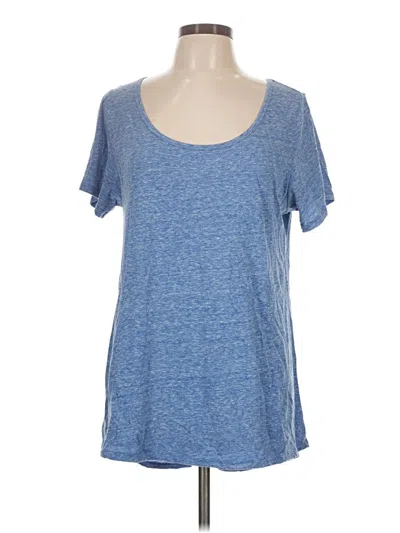 Pre-owned Lularoe Short Sleeve T-shirt In Blue