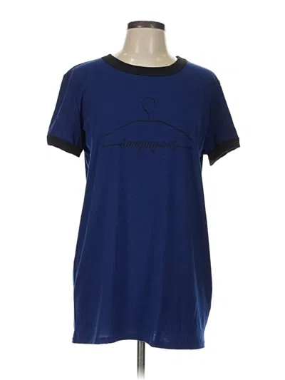 Pre-owned Lularoe Short Sleeve T-shirt In Blue